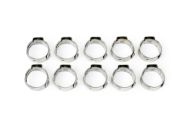 Single ear clamps for 5/16th fuel hose 10 pack